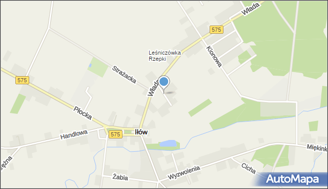 Iłów, Plac Kasztanowy, mapa Iłów