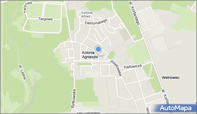 Katowice, Plater Emilii, mapa Katowic