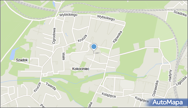 Katowice, Płochy Józefa, mapa Katowic