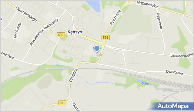 Kętrzyn, Plac Zesłańców Sybiru, mapa Kętrzyn
