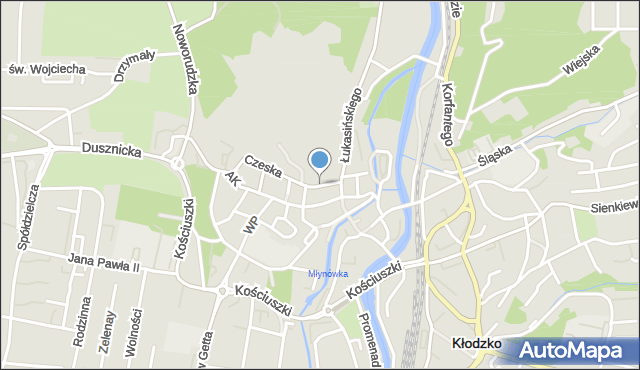 Kłodzko, Plac Króla Bolesława Chrobrego, mapa Kłodzka