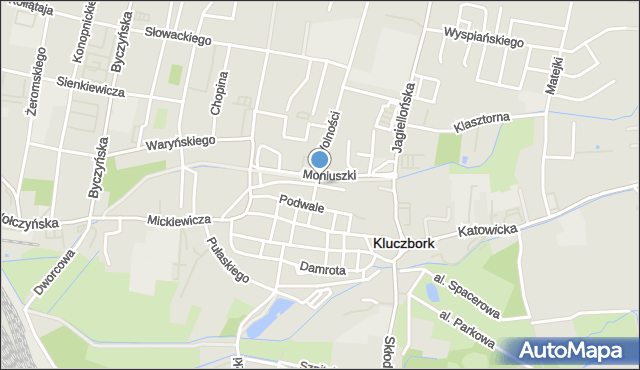Kluczbork, Plac Targowy, mapa Kluczbork