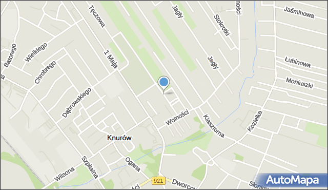 Knurów powiat gliwicki, Plebiscytowa, mapa Knurów powiat gliwicki