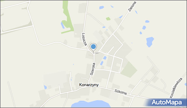 Konarzyny powiat chojnicki, Plac Konrada Otto, ks., mapa Konarzyny powiat chojnicki