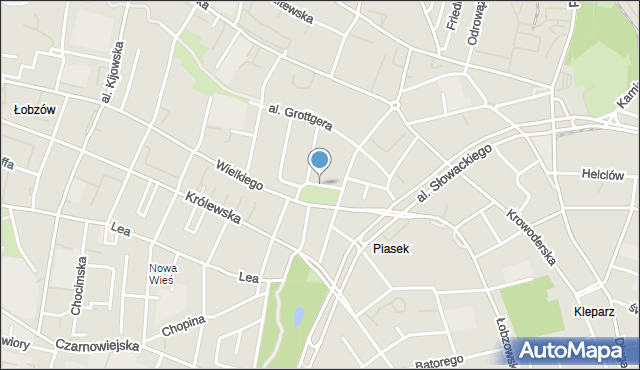 www mapa kraków pl Axentowicza Teodora Kraków (Kraków Krowodrza), Plac, 30 034