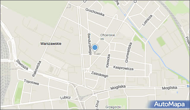Kraków, Plac Raczyńskiego Edwarda, Prezydenta, mapa Krakowa