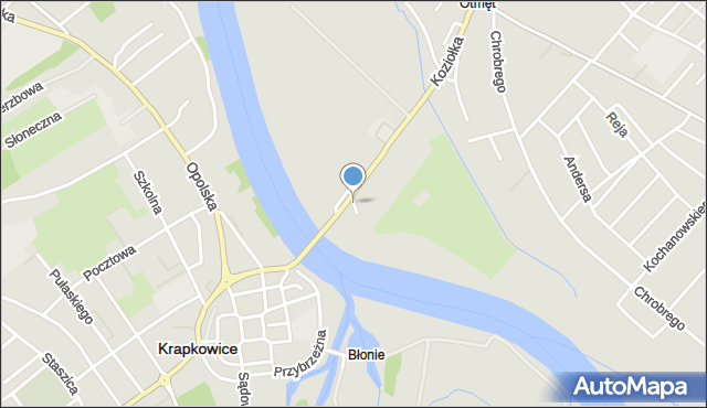 Krapkowice, Plac Josepha von Eichendorffa, mapa Krapkowice