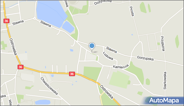 Krotoszyn, Plac Szkolny, mapa Krotoszyna