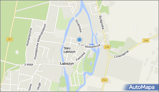 Łabiszyn powiat żniński, Plac 1000-lecia, mapa Łabiszyn powiat żniński