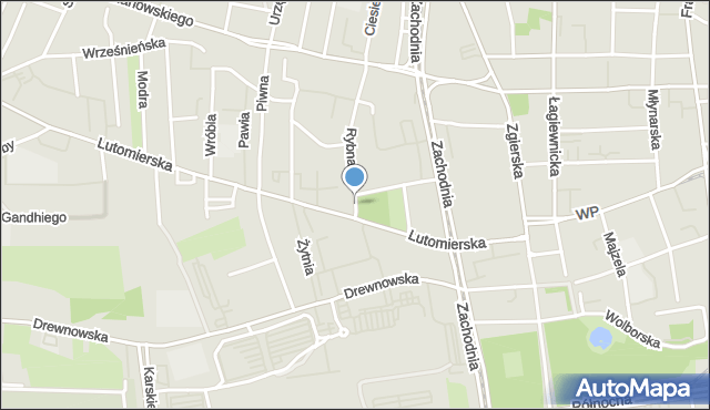 Łódź, Plac Piastowski, mapa Łodzi