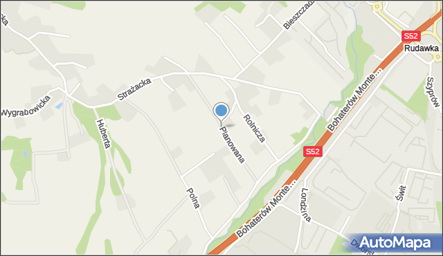 Międzyrzecze Górne, Planowana, mapa Międzyrzecze Górne