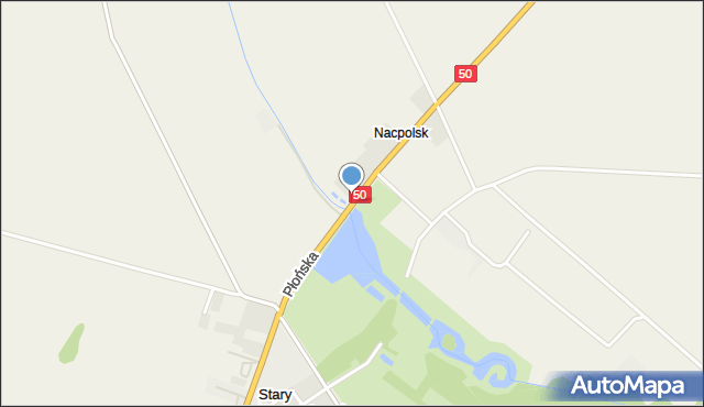 Nacpolsk, Płońska, mapa Nacpolsk