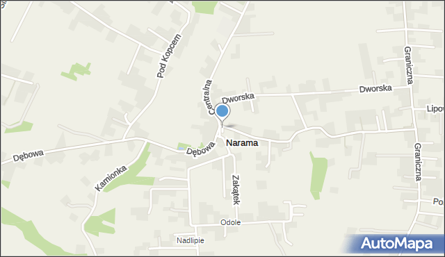 Narama, Plac Naramskiego Andrzeja, mapa Narama