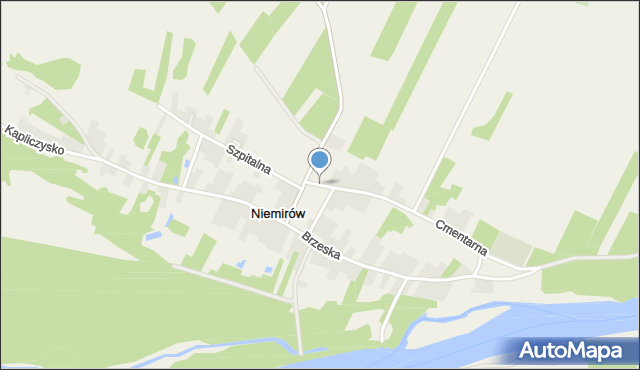 Niemirów gmina Mielnik, Plac Olszewskiego Michała, ks., mapa Niemirów gmina Mielnik