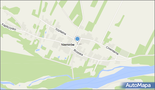 Niemirów gmina Mielnik, Plac Wyzwolenia, mapa Niemirów gmina Mielnik