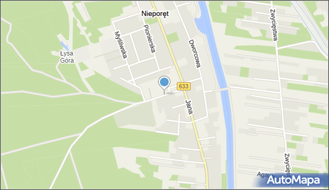 Nieporęt, Plac Wolności, mapa Nieporęt