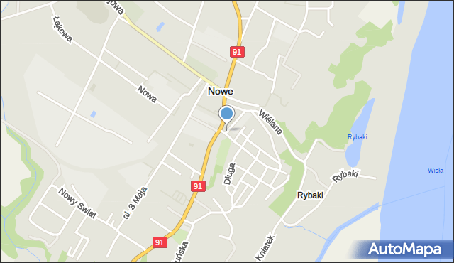 Nowe powiat świecki, Plac św. Rocha, mapa Nowe powiat świecki