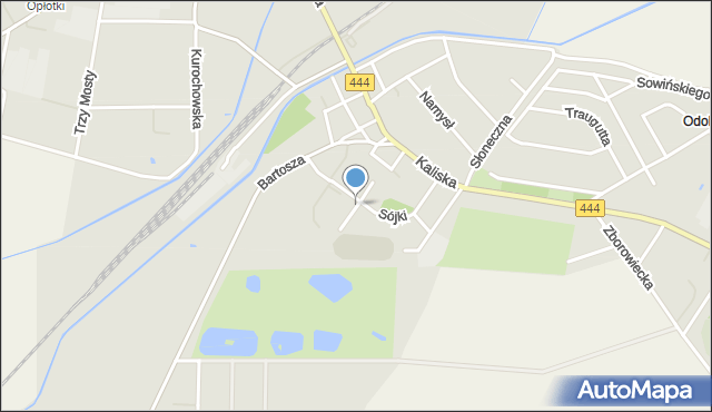 Odolanów powiat ostrowski, Plac Targowy, mapa Odolanów powiat ostrowski