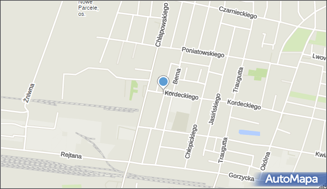 Ostrów Wielkopolski, Plater Emilii, mapa Ostrów Wielkopolski