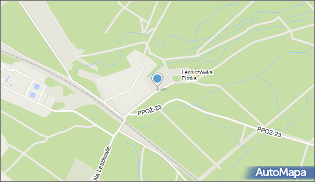 Piła, Płotka, mapa Piły