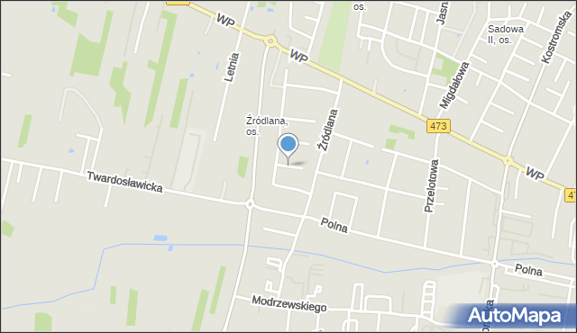 Piotrków Trybunalski, Płytka, mapa Piotrków Trybunalski