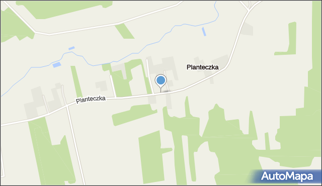 Planteczka, Planteczka, mapa Planteczka