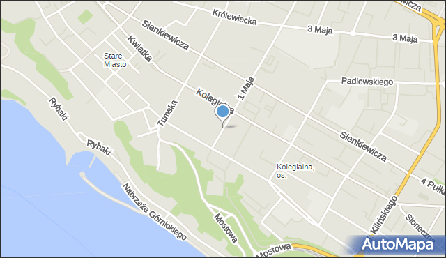 Płock, Plac Obrońców Warszawy, mapa Płock