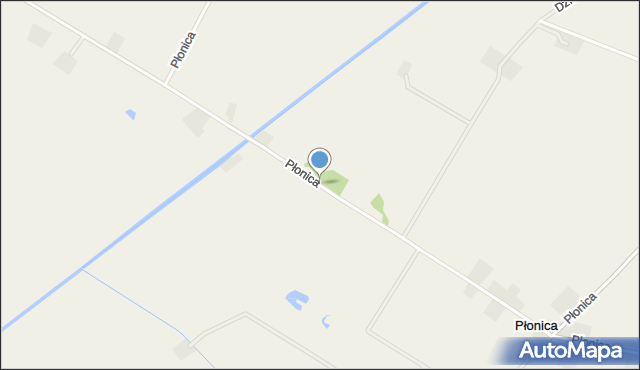 Płonica gmina Deszczno, Płonica, mapa Płonica gmina Deszczno