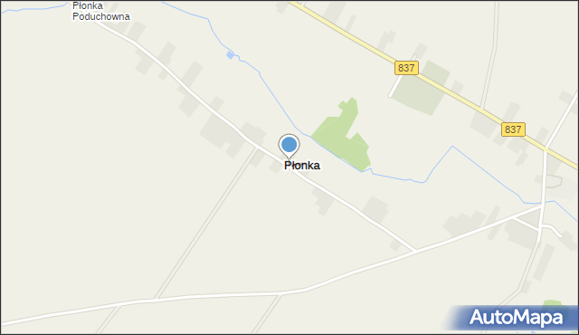 Płonka gmina Rudnik, Płonka, mapa Płonka gmina Rudnik