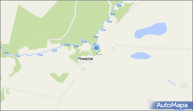 Płowężek, Płowężek, mapa Płowężek