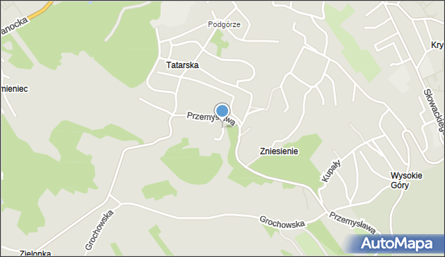 Przemyśl, Plac św. Brunona Bonifacego, mapa Przemyśla