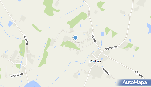 Roztoka gmina Przywidz, Platynowa, mapa Roztoka gmina Przywidz