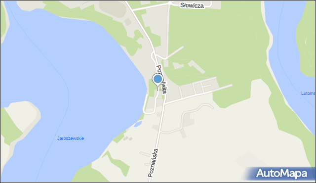 Sieraków powiat międzychodzki, Plażowa, mapa Sieraków powiat międzychodzki