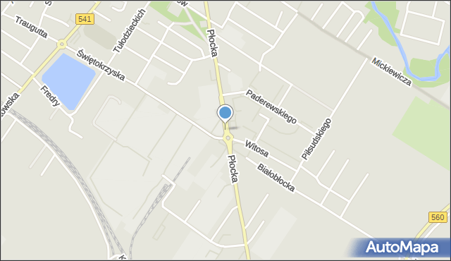 Sierpc, Płocka, mapa Sierpc