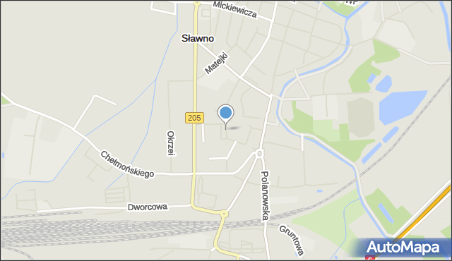 Sławno, Plac Wolności, mapa Sławno