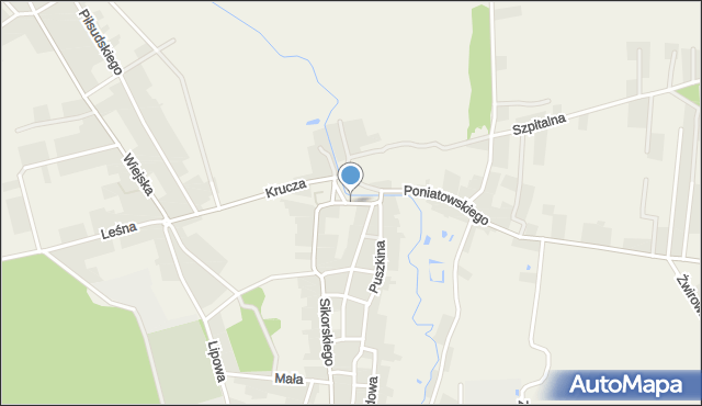 Słońsk, Plac Wolności, mapa Słońsk