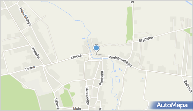 Słońsk, Plac Zamkowy, mapa Słońsk