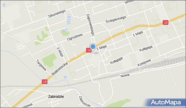 Sokółka, Plac Szkolny, mapa Sokółka