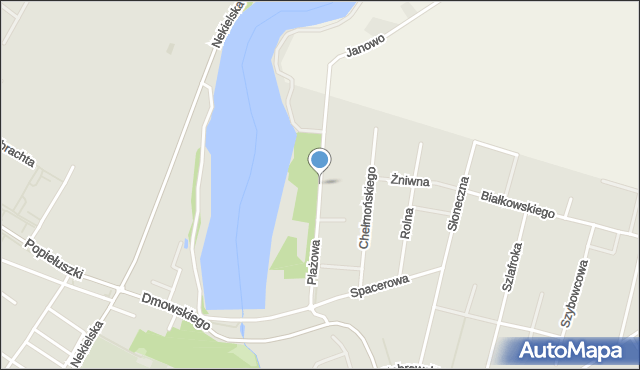 Środa Wielkopolska, Plażowa, mapa Środa Wielkopolska