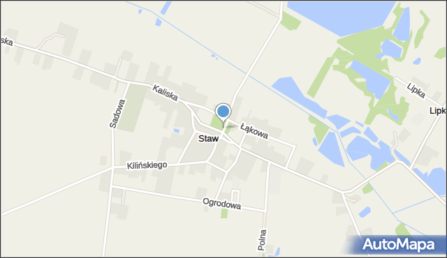 Staw gmina Szczytniki, Plac Wolności, mapa Staw gmina Szczytniki
