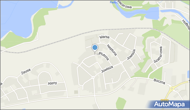 Straszyn, Plutona, mapa Straszyn