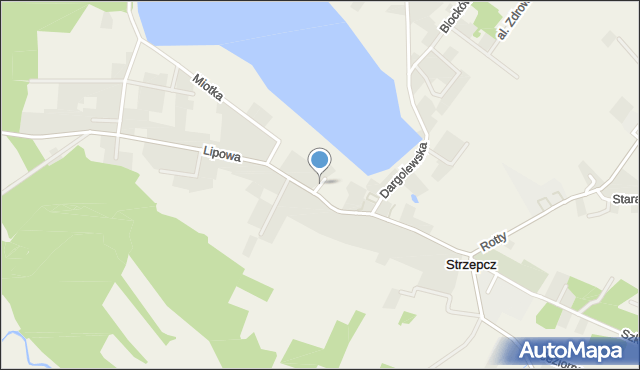Strzepcz, Plac Szpitalny, mapa Strzepcz
