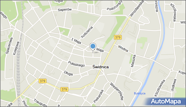 Świdnica, Plac Kombatantów, mapa Świdnicy