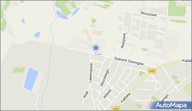 Syców, Plater Emilii, mapa Syców