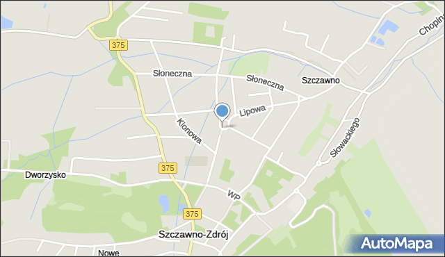 Szczawno-Zdrój, Plac Wolności, mapa Szczawno-Zdrój