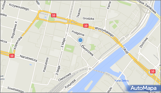 Szczecin, Plac Ratuszowy, mapa Szczecina