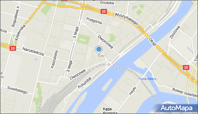 Szczecin, Plac Grodnicki, mapa Szczecina