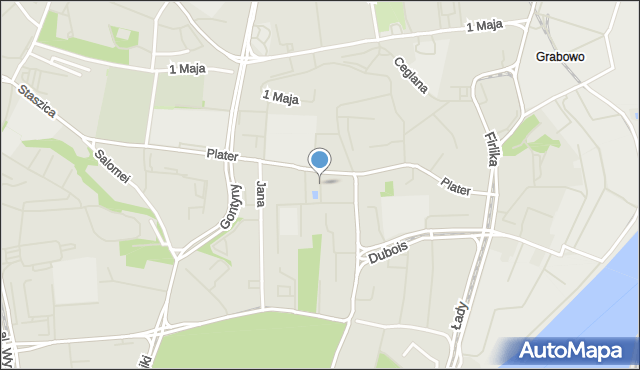Szczecin, Plac Matki Teresy z Kalkuty, mapa Szczecina