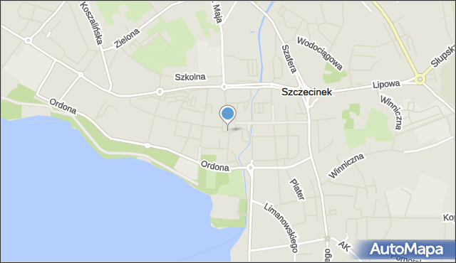 Szczecinek, Plac Wolności, mapa Szczecinek