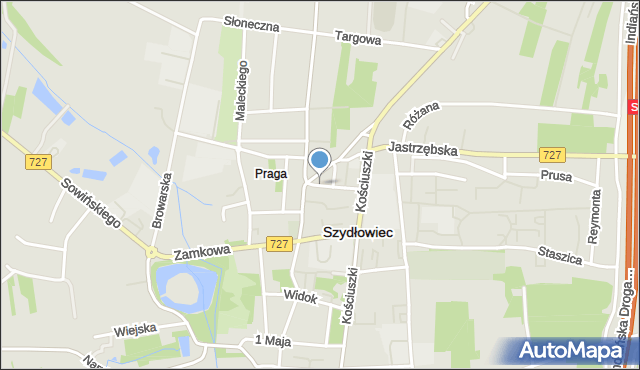 Szydłowiec, Plac Wolności, mapa Szydłowiec